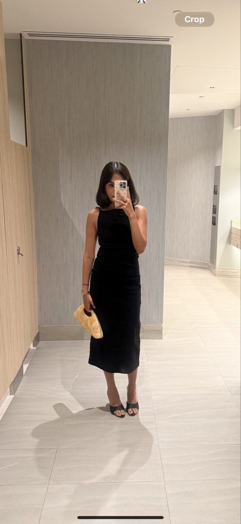 RENT: MANGO Asymmetrical Black midi Dress (Category: Dresses) located in Las Pinas. Submitted by maddie_closet (Listing ID 1468772790, Image 1). Description: FOR RENT Mango Asymmetrical Midi Dress Black XS 799 for 2 days 2,000 security deposit!!.