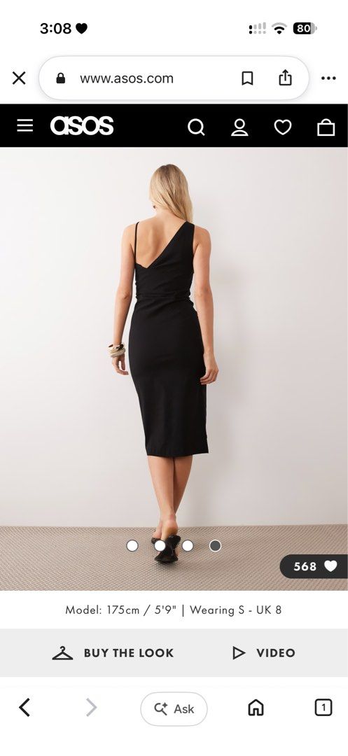 RENT: MANGO Asymmetrical Black midi Dress (Category: Dresses) located in Las Pinas. Submitted by maddie_closet (Listing ID 1468772790, Image 3). Description: FOR RENT Mango Asymmetrical Midi Dress Black XS 799 for 2 days 2,000 security deposit!!.
