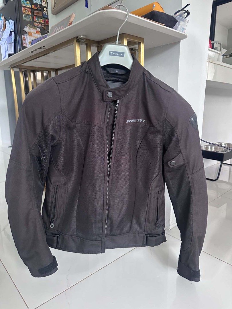 REV'IT! Black Mesh Motorcycle Riding Jacket (Category: Helmets and other Riding Gears) located in Cavite. Submitted by andre.29 (Listing ID 1468742546, Image 1). Description: - Brand/Model: REV'IT! black mesh motorcycle jacket - Condition: Excellent, clean with no scuffs or tears - Ventilation: Breathable mesh panels on chest and back for hot weather rides - Storage & Closure: Full zip front and zippered hand pockets - Fit & Adjustability: Adjust