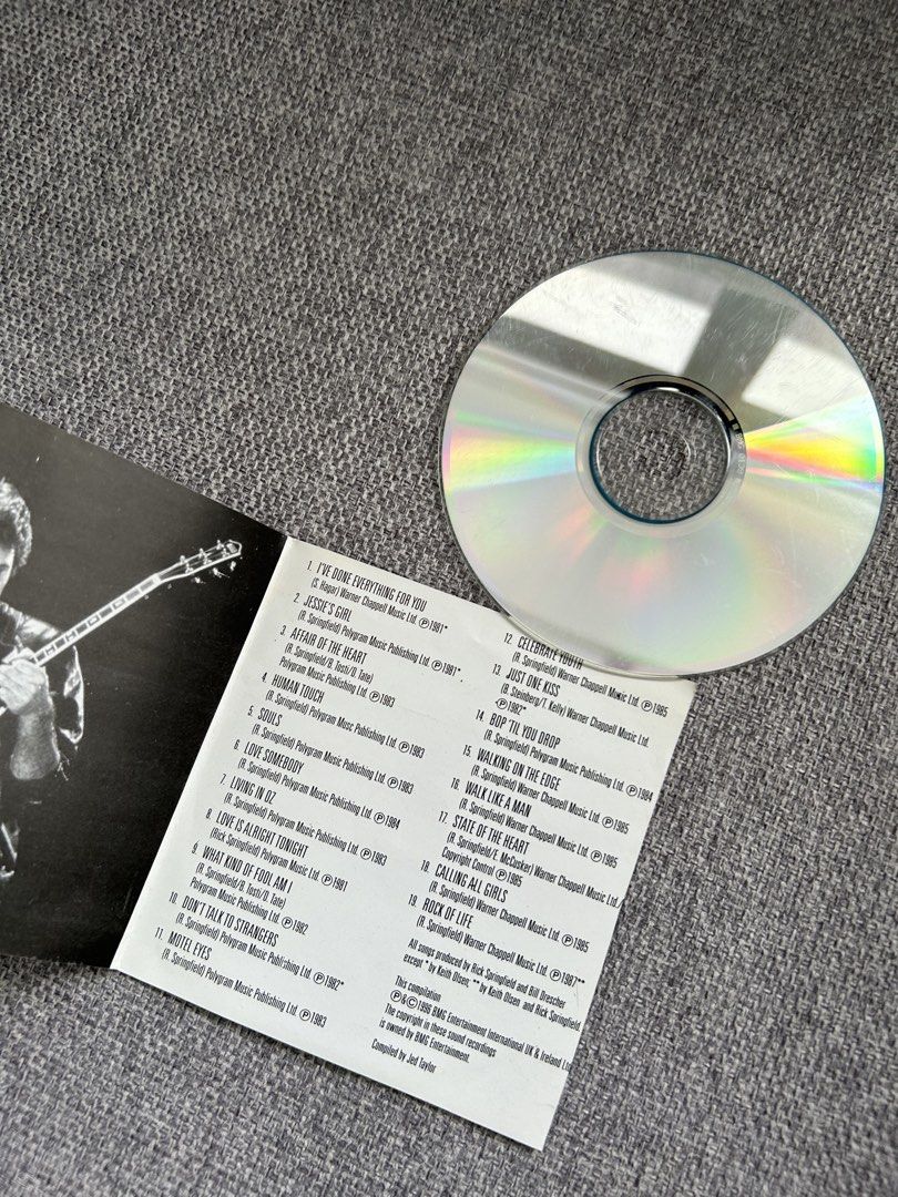 Rick Springfield Music CD (Category: CDs & DVDs) located in Dasmarinas. Submitted by sfclosetcleanup (Listing ID 1468772541, Image 2). Description: .