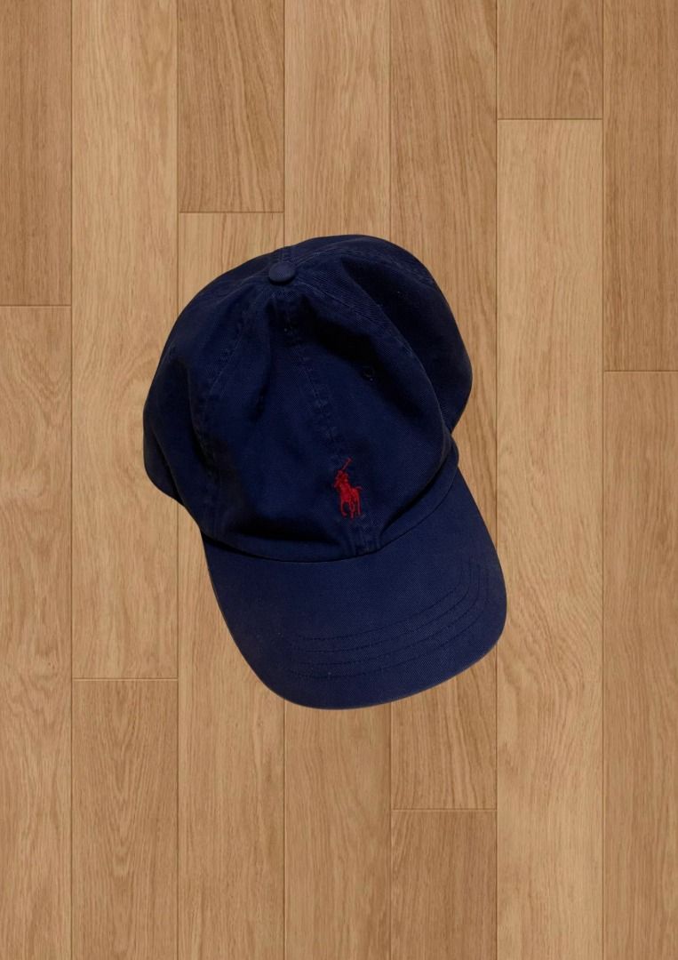 RL Navy Blue Cap Red Pony (leather buckle) (Category: Caps & Hats) located in Manila. Submitted by grailed.rackk_729 (Listing ID 1468800701, Image 1). Description: RL Navy Blue Cap Red Pony (leather buckle) Condition - 9/10 One size fits all .