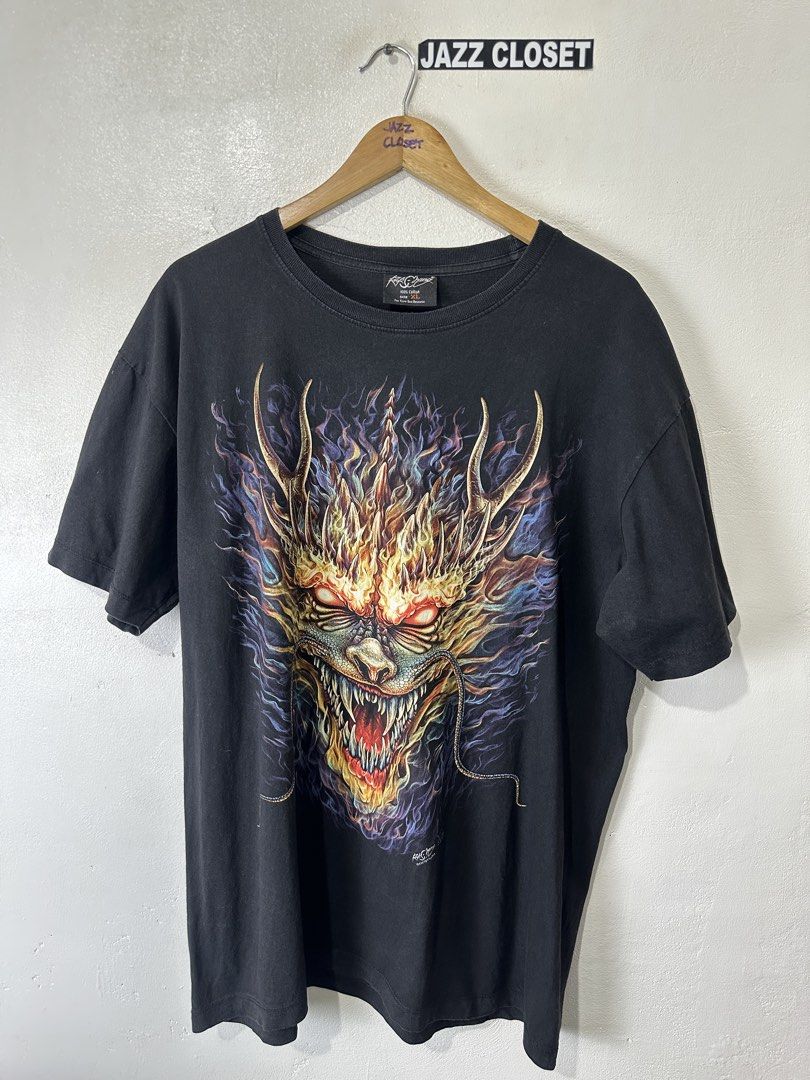 Rock Chang "Chinese Fire Dragon" Mirror Graphic Thai. Boot Tee (Category: Tshirts & Polo Shirts ) located in San Fernando. Submitted by jazzclosetest2018 (Listing ID 1468798533, Image 1). Description: My Location: San Fernando, Pampanga📍 Payment 1st Transaction! Rock Chang "Chinese Fire Dragon" Mirror Graphic Thai. Boot Tee Size: X-Large (Hard Tag) L30"* W23" Excellent Condition ₱ 499.00 + SF.