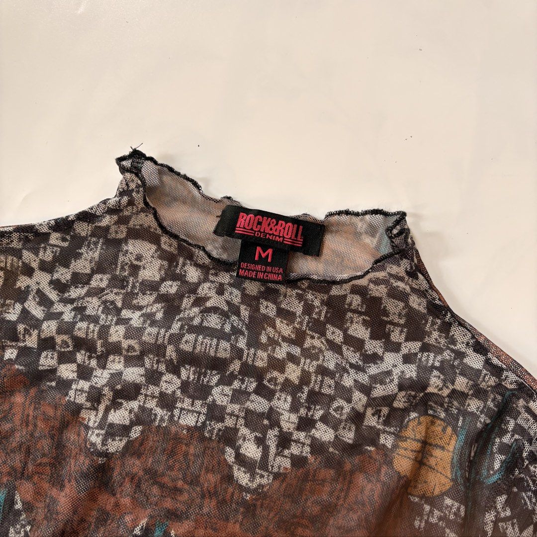 Rock&Roll mesh longsleeves top (Category: Longsleeves) located in Quezon City. Submitted by kaelian_couture (Listing ID 1468820187, Image 2). Description: .