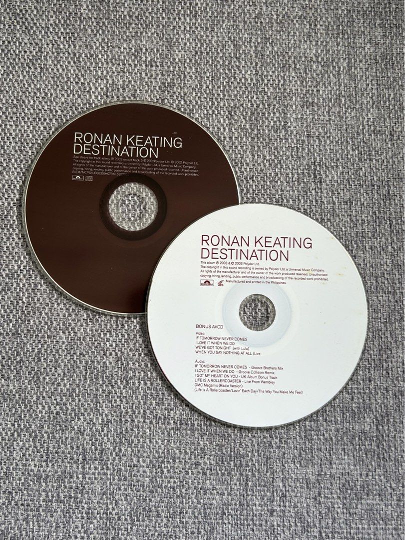 Ronan Keating Destination Music CD (Category: CDs & DVDs) located in Dasmarinas. Submitted by sfclosetcleanup (Listing ID 1468759296, Image 1). Description: .