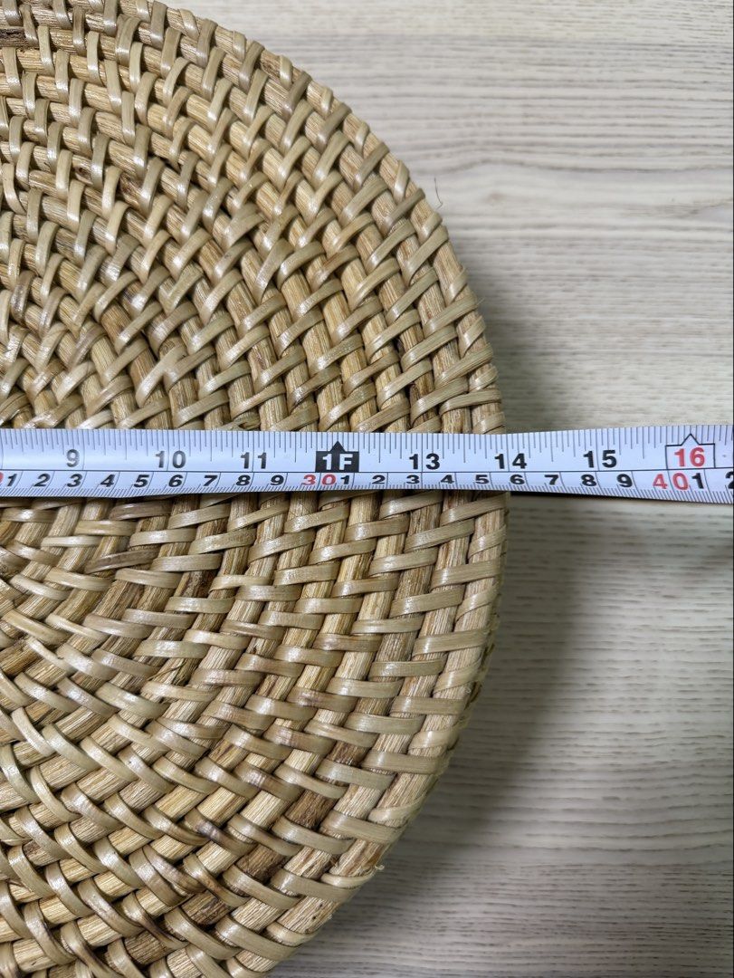 Round Woven Rattan Charger Plates (Category: Other Kitchenware & Tableware) located in Taguig. Submitted by curatedpieces (Listing ID 1468725896, Image 3). Description: - Set of 8 rattan charger plates 14” in diameter - Material: Natural brown plant fiber tightly coiled in a spiral pattern. Expect imperfections as these are handmade. - Bought from a trade fair at a higher price - Use: Use as a charger plate for tablescaping.