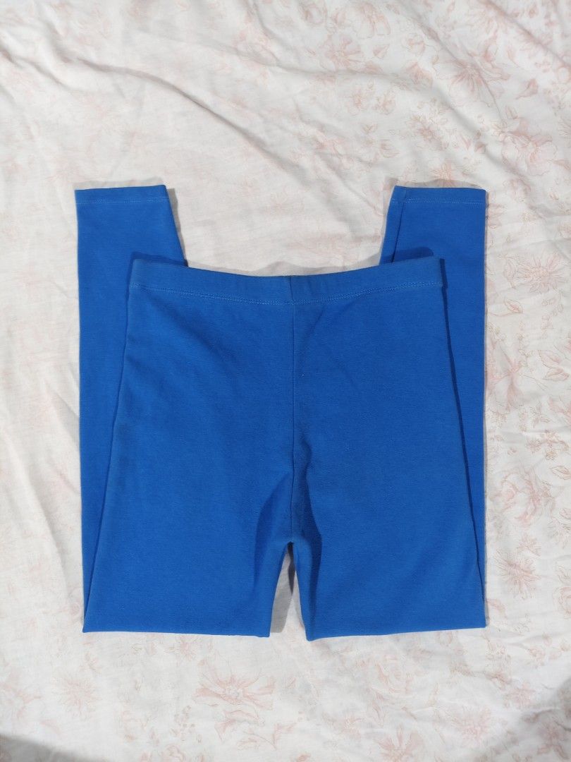 royal blue stretch leggings (Category: Other Bottoms) located in Bulacan. Submitted by angel.decluttersx (Listing ID 1468830445, Image 1). Description: small size thick cotton fabric material with elastic waistband never worn pa no issue dimes: L 30" W 12".