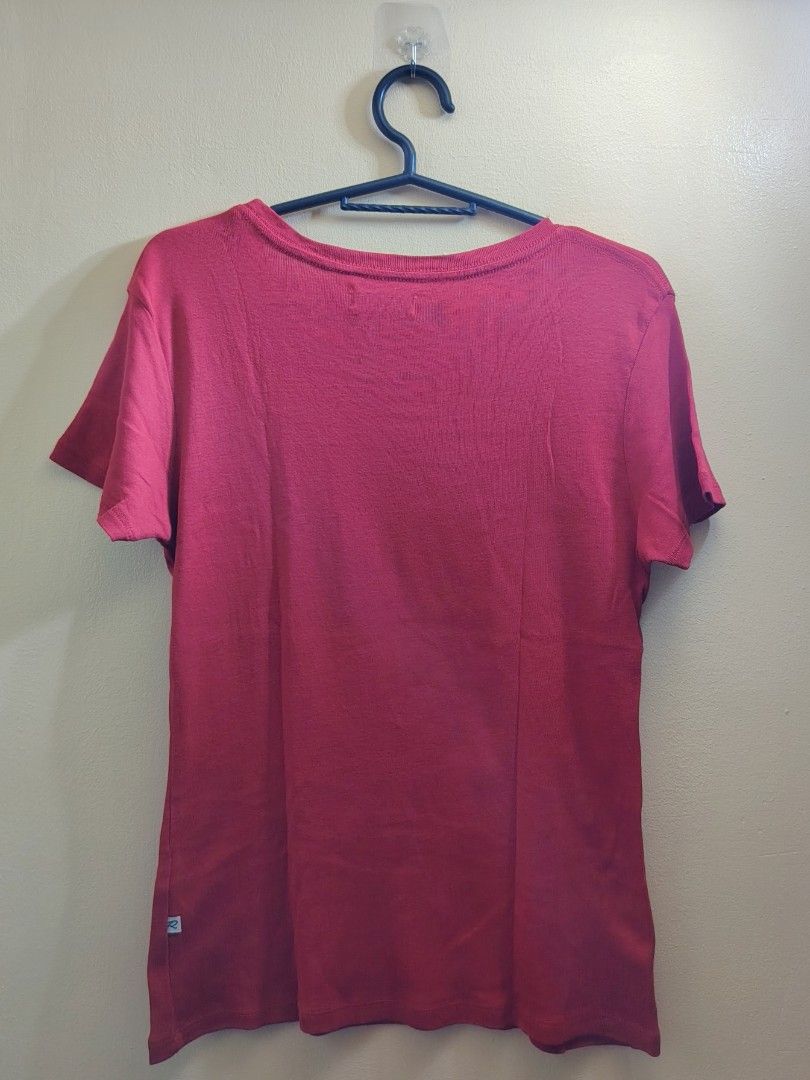 'RRJ DENIM' Red T-shirt (Category: Shirts) located in Quezon City. Submitted by flutter.prism10 (Listing ID 1468719448, Image 2). Description: Length: 23" Waist Width: 15" Sleeve: 6" Shoulder: 16".
