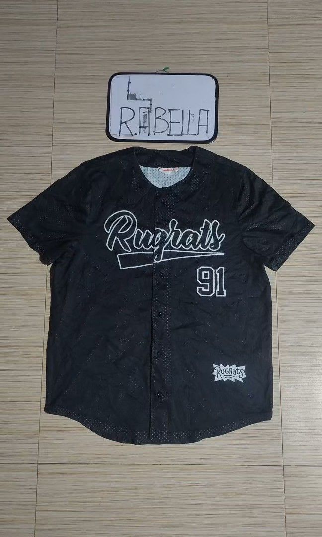 RUGRATS NICKELODEON BASEBALL JERSEY (Category: Activewear) located in Manila. Submitted by rumarabe (Listing ID 1468725087, Image 2). Description: RUGRATS X NICKELODEON BASEBALL JERSEY COMPLETE TAGS SIZE: LARGE ON TAG(23X30) IN EXCELLENT CONDITION PRICE:600 FREE SHIP(J&T) BICOL LOCATION.