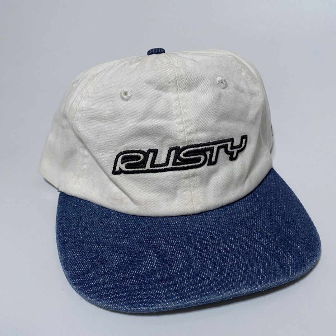 rusty two toned surf cap (Category: Caps & Hats) located in Quezon City. Submitted by hatlocker (Listing ID 1468812752, Image 1). Description: 499.00 only dm.