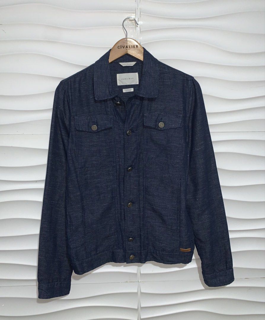(S) ZARA Men's Linen Jacket (Category: Coats, Jackets and Outerwear) located in Bulacan. Submitted by cavalieeeer (Listing ID 1468788930, Image 3). Description: 𝗣𝗟𝗘𝗔𝗦𝗘 𝗥𝗘𝗔𝗗 𝗧𝗛𝗘 𝗗𝗘𝗧𝗔𝗜𝗟𝗦 𝗜𝗡 𝗧𝗛𝗘 𝟮𝗡𝗗 𝗣𝗜𝗖𝗧𝗨𝗥𝗘! We base sizing on actual measurements, not tag size — please check the dimensions before buying! 📌 Prices are fixed. Unreasonable offers will not be entertained. 🌐 Facebook Page: Cavalier 📍 Location: SJDM, B