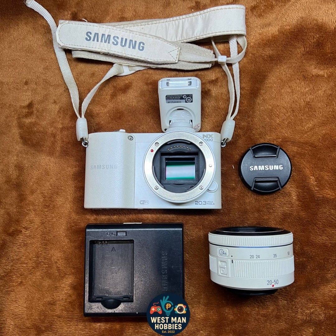 Samsung NX1000 camera (Category: Cameras) located in Talavera. Submitted by westmanhobbies-2022 (Listing ID 1468928972, Image 1). Description: Samsung NX1000 budgetmeal mirrorless (Preloved) 20mp 20/50mm lens working af Pop up flash with wifi 9.3/10 body condition (sellers rate) All buttons working Sample shots posted - lens aperture not working hirap mag focus sa madilim, walang problema sa outdoor maganda ang shots! 😊 pwede mo palitan lens or 