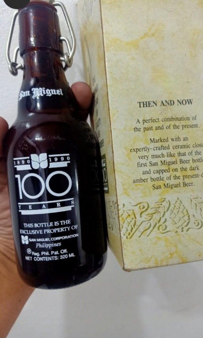San Miguel 100 yrs (Category: Vintage Collectibles) located in Las Pinas. Submitted by quick_deals_great_finds2 (Listing ID 1468883037, Image 2). Description: Vintage 99 with original content.