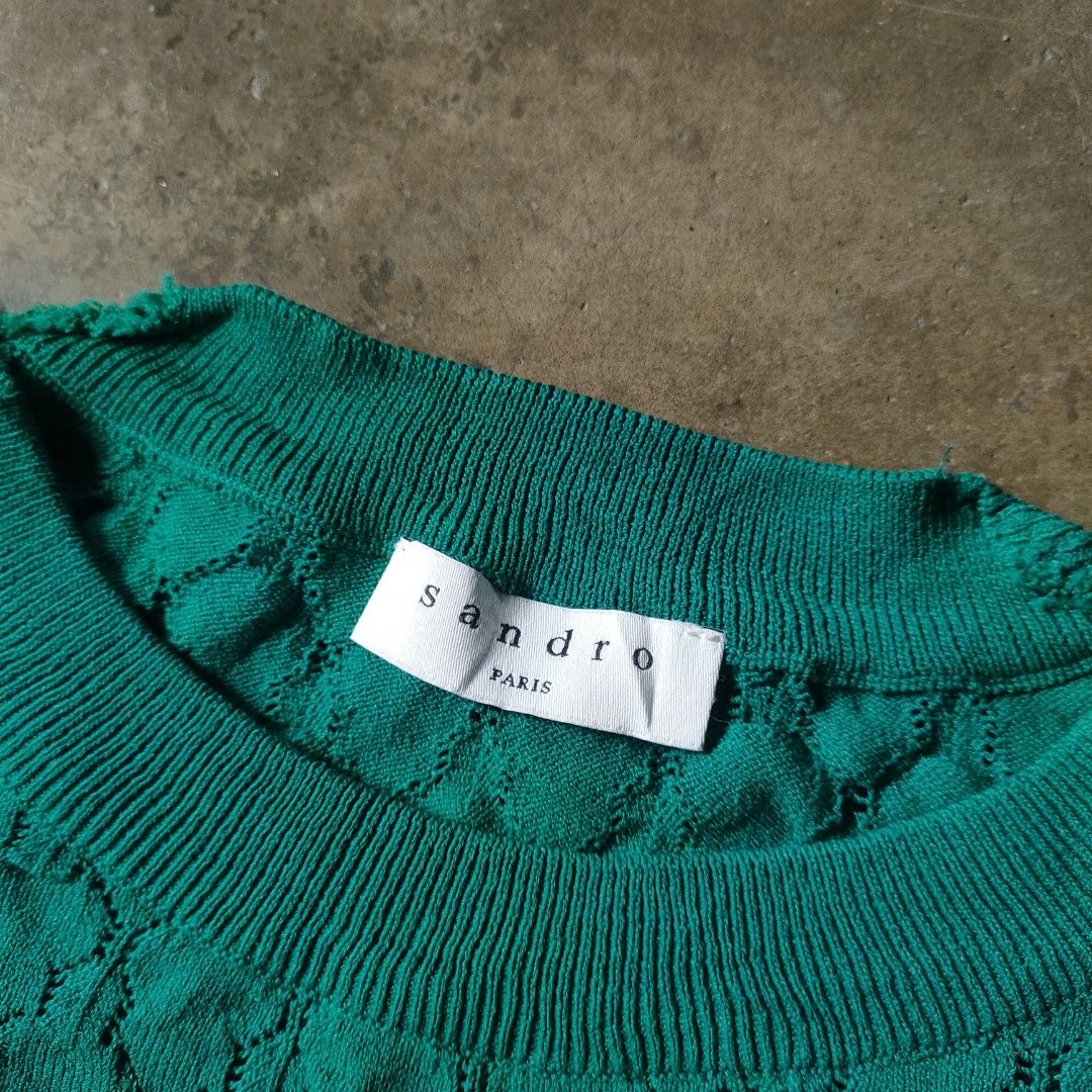 Sandro Lace Detailing Top (Category: Shirts) located in Angeles City. Submitted by thestorageroom (Listing ID 1468782392, Image 2). Description: as is where is no holes from us boxes offer me for more info and dimensions +sf.