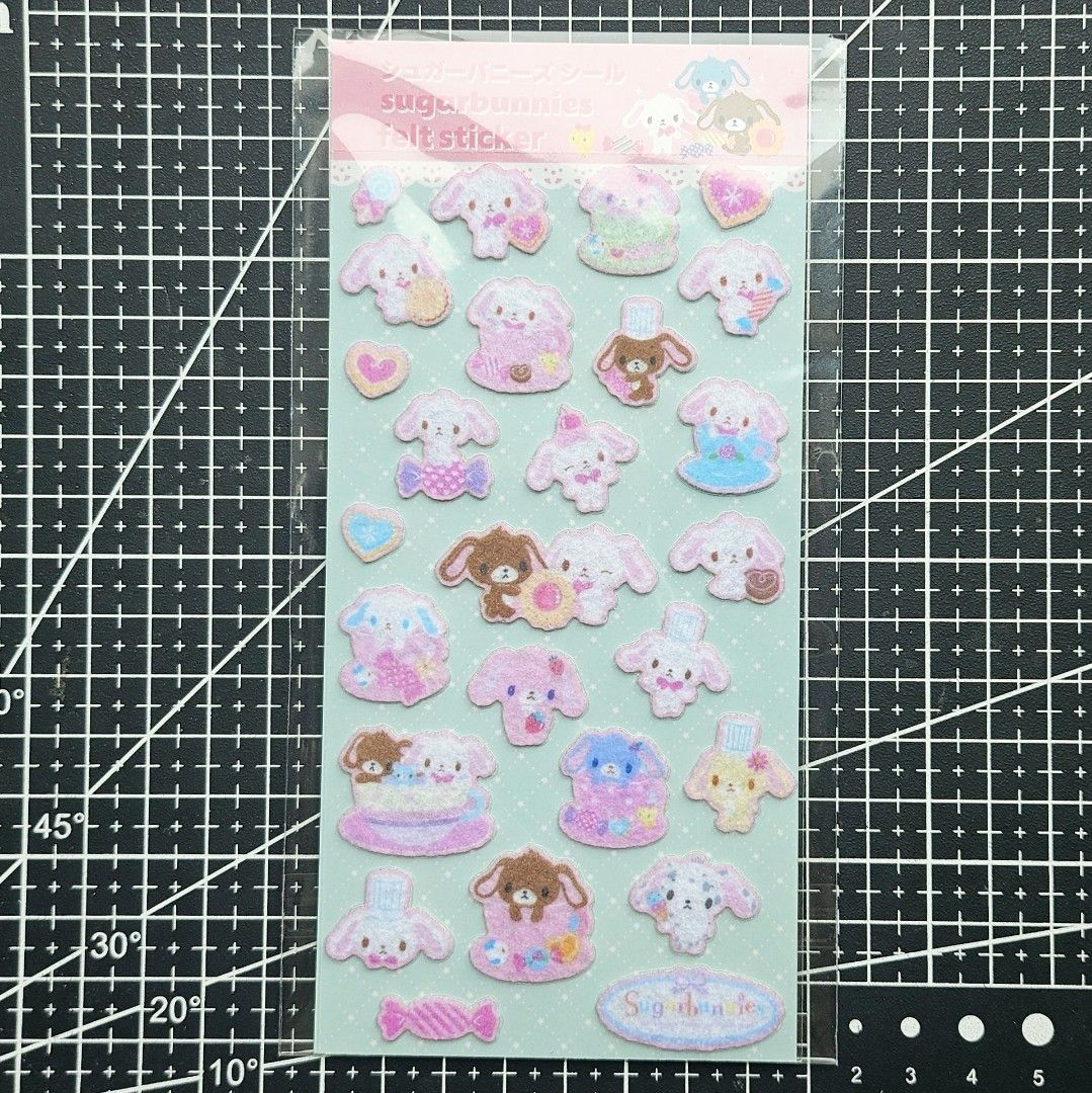 Sanrio Sugarbunnies Felt Sticker Sheet (Category: Stationery & School Supplies) located in Manila. Submitted by cloudita (Listing ID 1468920359, Image 1). Description: .