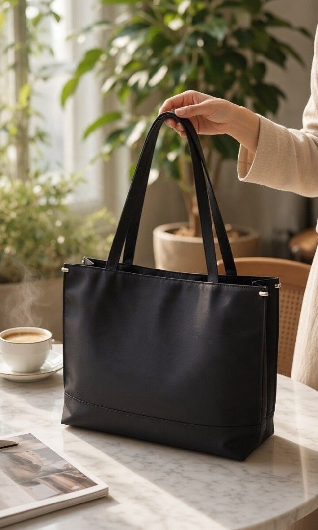 SAZABY THICK NYLON LONG HANDLE SHOULDER TOTE BAG (Category: Tote Bags) located in Las Pinas. Submitted by annachiaonair2037 (Listing ID 1468728374, Image 2). Description: SAZABY THICK NYLON LONG HANDLE SHOULDER TOTE BAG FROM JAPAN SNAP CLOSURE YKK INNER ZIP MADE IN JAPAN INNER LEATHER LINING HANDLE DROP 11" H 12" L 15" W 4" Disclaimer: I am not affiliated with, associated with, or authorized by any of the brands featured posted. Any mention of br