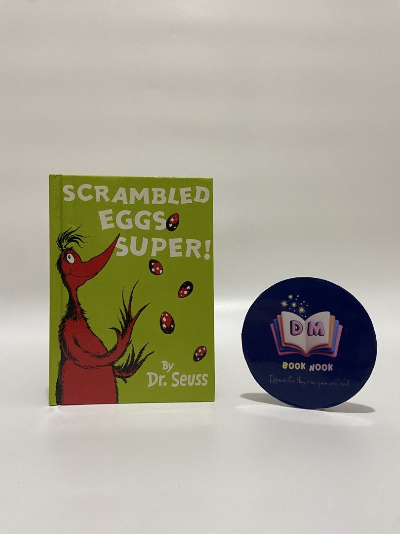 Scrambled Eggs Super! By dr.seuss (Category: Children's Books) located in Caloocan City. Submitted by dmbooknook (Listing ID 1468826845, Image 1). Description: - 90 each or any 2 for 150 only! - EUC | Small Hardcover - Small Hardcover - Perfect for early/young reader - Colorful Illustration Dr. Seuss books are fun, filled with colorful, silly characters, and made-up words. Not only do his books entertain, they facilitate children’s development. R