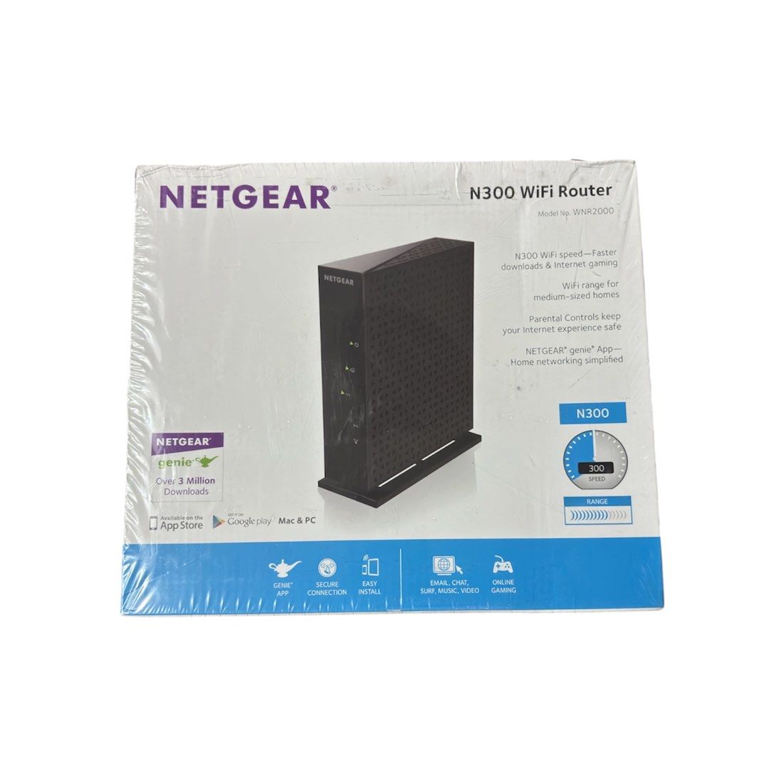 Sealed Netgear N300 Wifi Router (Category: Office & Business Technology) located in Paranaque City. Submitted by dalle_closet (Listing ID 1468877535, Image 1). Description: sealed and brandnew.