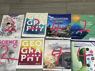 Secondary School Textbooks, Add Math Chemistry Biology History, Hobbies ...