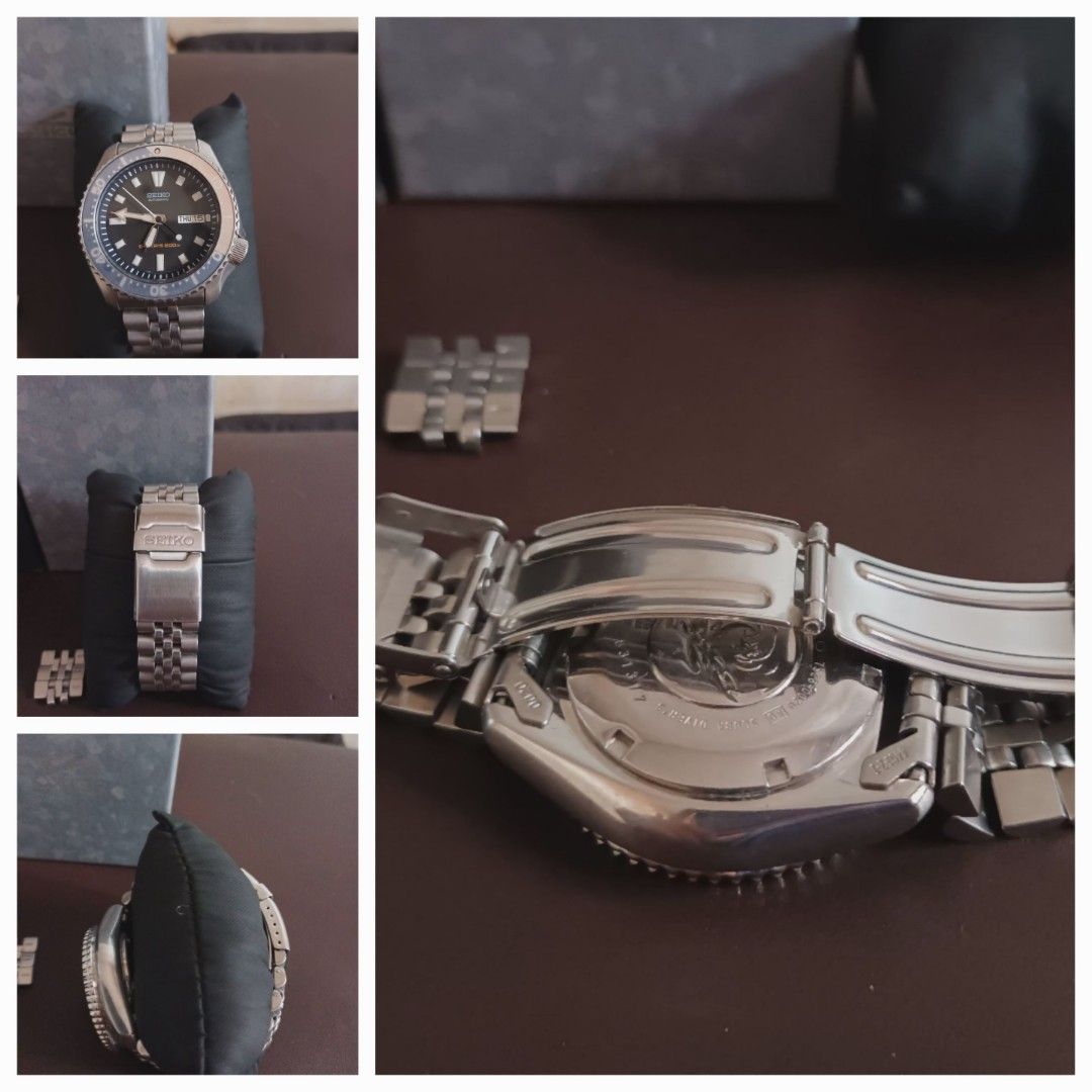 Seiko diver automatic (Category: Men's Watches) located in Manila. Submitted by gooddealsmnl (Listing ID 1468759061, Image 1). Description: Seiko Divers 200 meters automatic Authentic Good condition. Presentable. Runs smooth. With Box. Manual. extra links. 2 refillble metal lighter. Rfs: unloading stuff Binondo area meetup Thank You po.