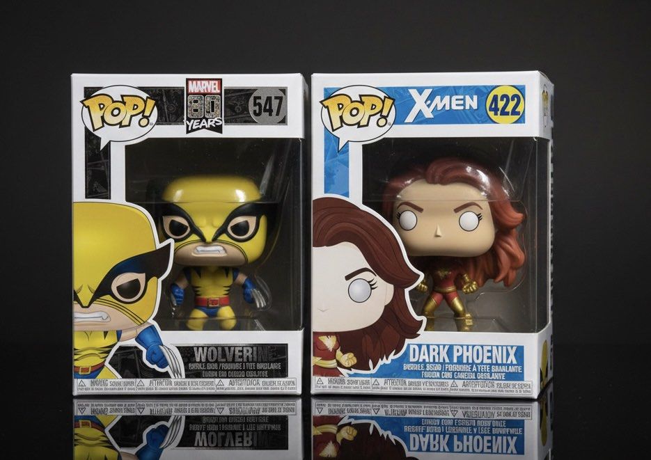 Set Funko Pop! Wolverine & Dark Phoenix (Category: Figurines & Statues) located in Manila. Submitted by got_loots (Listing ID 1468832034, Image 1). Description: WTS❗️❗️❗️ - Funko Pop! figures available: - Wolverine from the Marvel 80 Years series - Dark Phoenix from the X-Men series - Both figures are in their original boxes. ₱1,000.