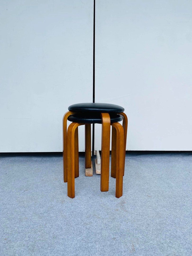 Set of 2 Stackable Stools with Black Padded Seats (Category: Chairs) located in Manila. Submitted by justinlei.103 (Listing ID 1468832789, Image 2). Description: .