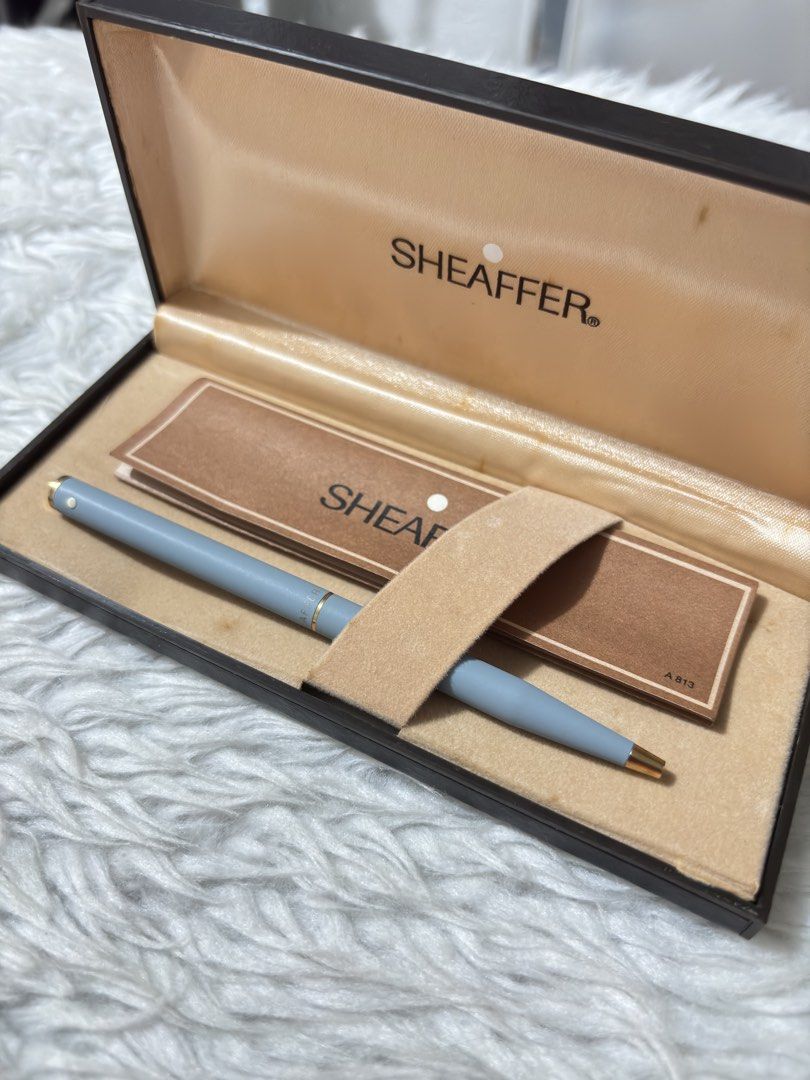 Sheaffer ballpoint pen (Category: Stationery & School Supplies) located in Paranaque City. Submitted by dalle_closet (Listing ID 1468723201, Image 2). Description: slightly used pa blue ink made in USA.