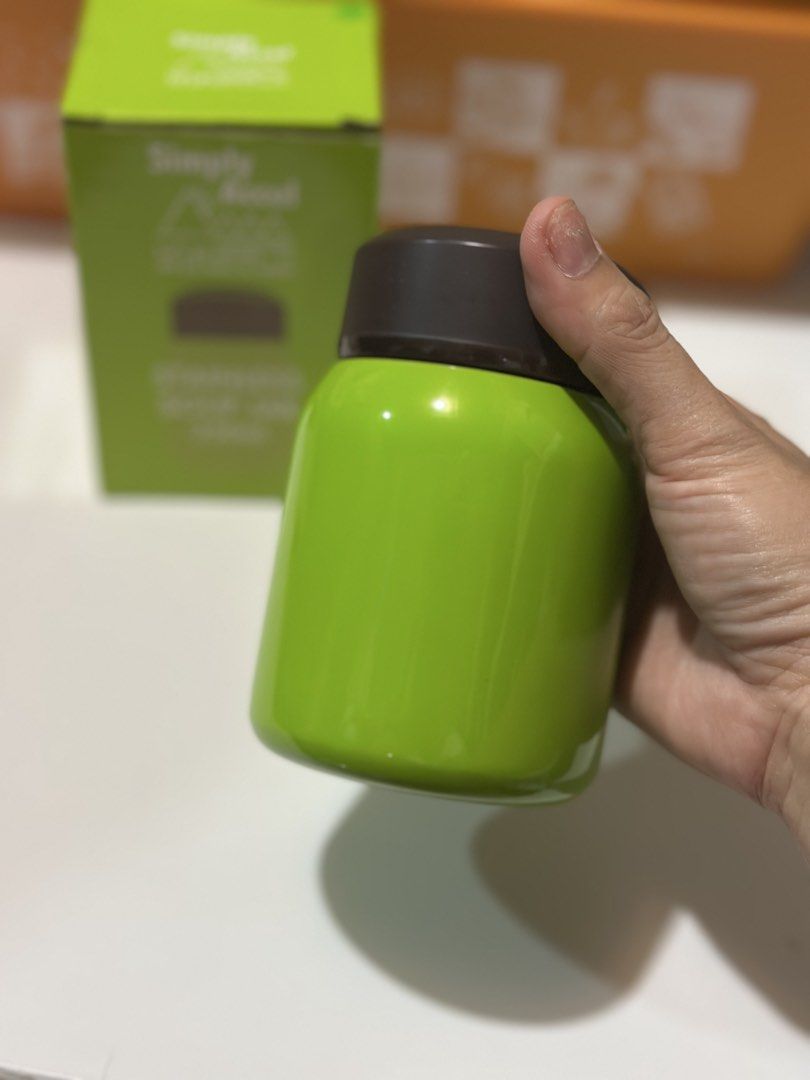 Simply Accel Stainless Soup Jar 250ml (Category: Food Organization & Storage) located in Davao. Submitted by favoritepreloved (Listing ID 1468809710, Image 2). Description: 💜 11cm height 💜 can also be used as coffee storage jar.