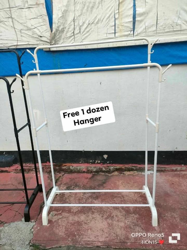 Single and double pole clothes rack (Category: Clothes Drying Rack) located in Manila. Submitted by joydolor (Listing ID 1468718721, Image 1). Description: single clothes rack 950 double clothes rack 1200.