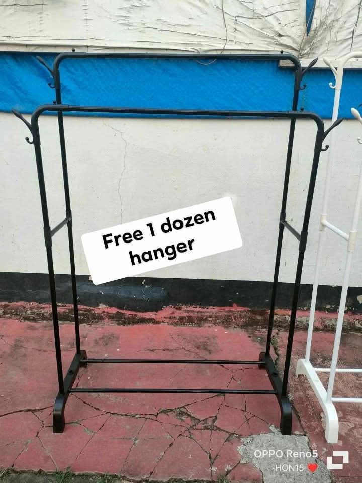 Single and double pole clothes rack (Category: Clothes Drying Rack) located in Manila. Submitted by joydolor (Listing ID 1468718721, Image 2). Description: single clothes rack 950 double clothes rack 1200.