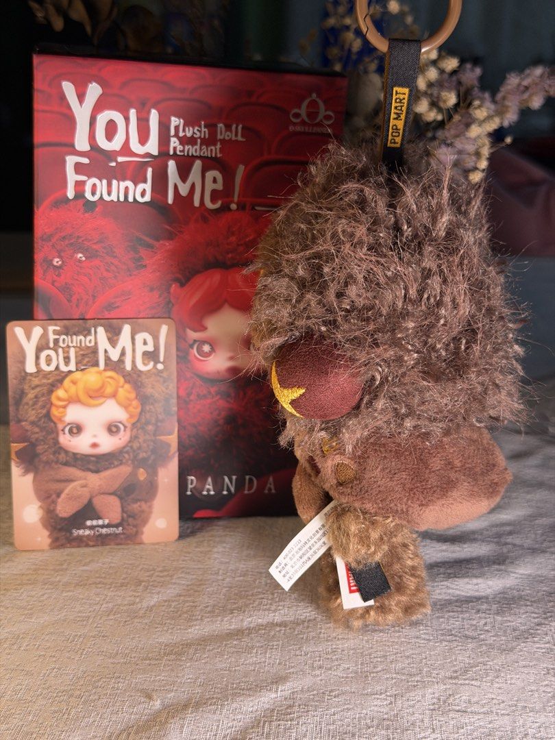 Skullpanda You Found Me! Sneaky Chestnut Plush (Category: Plushies & Soft Toys) located in Guinobatan. Submitted by ktonkatsu (Listing ID 1468794129, Image 2). Description: 📍BICOL Shipping via J&T - free sf - opened - open box bottom - rfs: not prio - comes with card, box.