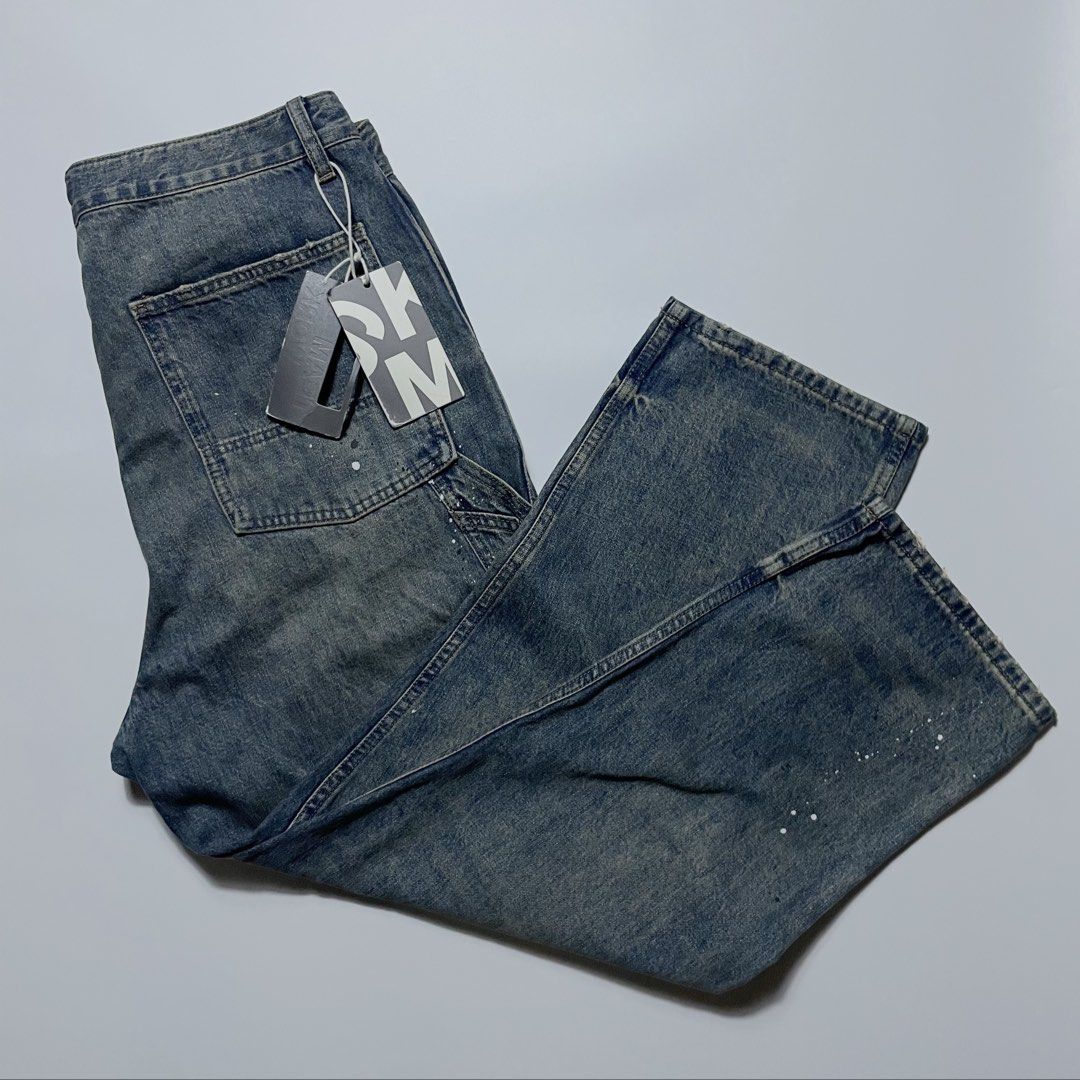 SMKLIFE Painted Pants (Category: Jeans) located in Manila. Submitted by reviveclosetph (Listing ID 1468644171, Image 1). Description: Waist: 34 - 36 Length: 40 Leg Opening: 9 BNDS with Hangtag.