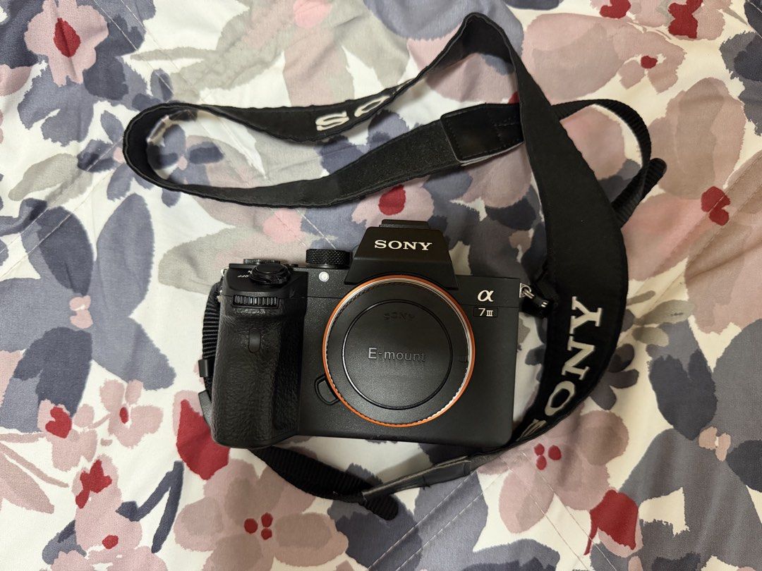 Sony Alpha a7 III Full-Frame Mirrorless Camera Bundle (Category: Cameras) located in Caloocan City. Submitted by truedeer.aef77b (Listing ID 1468795180, Image 3). Description: - Camera: Sony Alpha a7 III mirrorless body with E-mount - Condition: Fully functional and ready to use - Included: Original box and Sony neck strap - Power: battery and a battery charger - Storage & Extras: SanDisk Extreme 16GB SD card and USB cable - Bonus: Case Logic cam