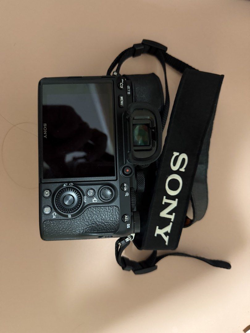 Sony Alpha a7 III Full-Frame Mirrorless Camera Bundle (Category: Cameras) located in Caloocan City. Submitted by truedeer.aef77b (Listing ID 1468795180, Image 2). Description: - Camera: Sony Alpha a7 III mirrorless body with E-mount - Condition: Fully functional and ready to use - Included: Original box and Sony neck strap - Power: battery and a battery charger - Storage & Extras: SanDisk Extreme 16GB SD card and USB cable - Bonus: Case Logic cam