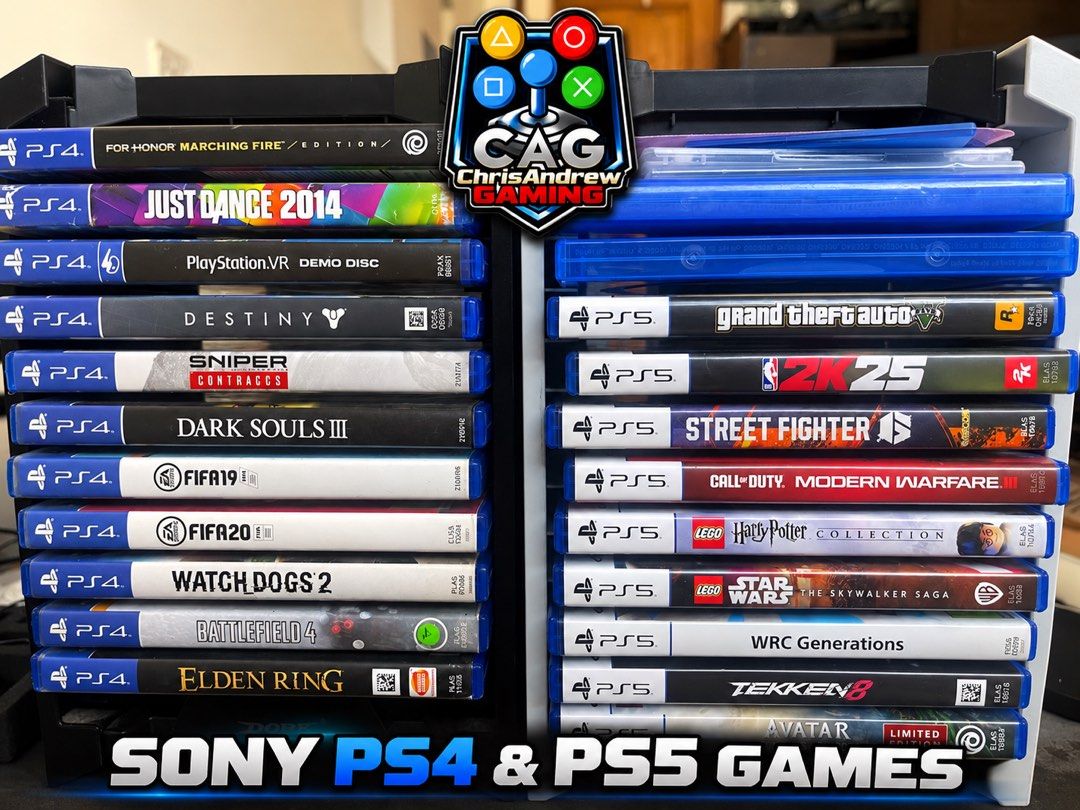 SONY PS4 AND PS5 GAMES (Category: PlayStation) located in Santa Rosa. Submitted by chrisandrewgaming (Listing ID 1468782466, Image 1). Description: PLEASE READ THE DESCRIPTION FIRST 💵 CASH / BANK TRANSFER ON DELIVERY 💳 CREDIT CARD / SPAYLATER AVAILABLE 🎮 SONY PS4 AND PS5 GAMES ✅ No issues ✅ Test all you want before buying GAME LISTS: 🎮 PLAYSTATION 4 (PS4) GAMES: • Elden Ring — ₱1,300 • Call of Duty: Black Ops Cold War — ₱1,100 • Monster Hunte