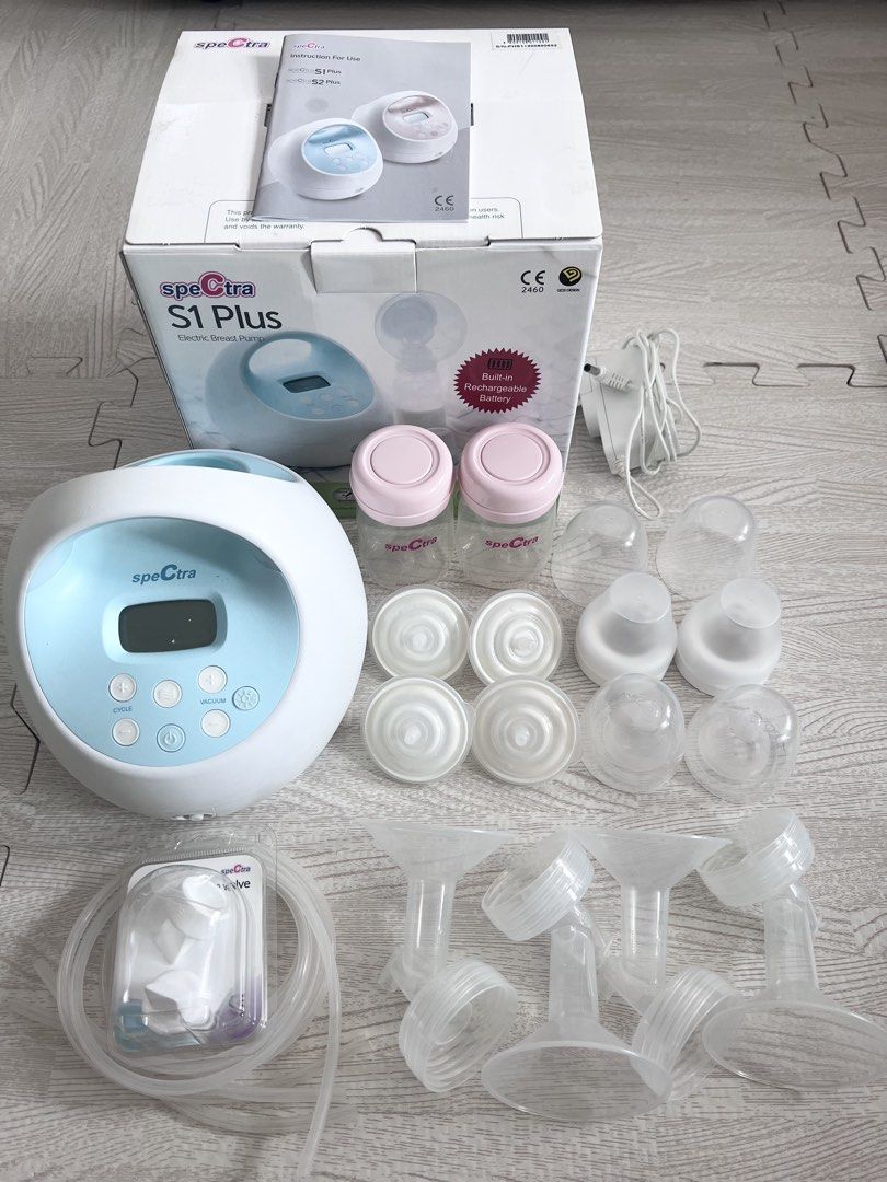 Spectra S1 Plus Breast Pump - Hospital Grade (Category: Breastfeeding & Bottle Feeding) located in Makati City. Submitted by nicole_7 (Listing ID 1468855093, Image 2). Description: - Spectra S1 Plus electric breast pump with built-in rechargeable battery - Includes original box, power adapter, and instruction manual - Everything in the photos included.