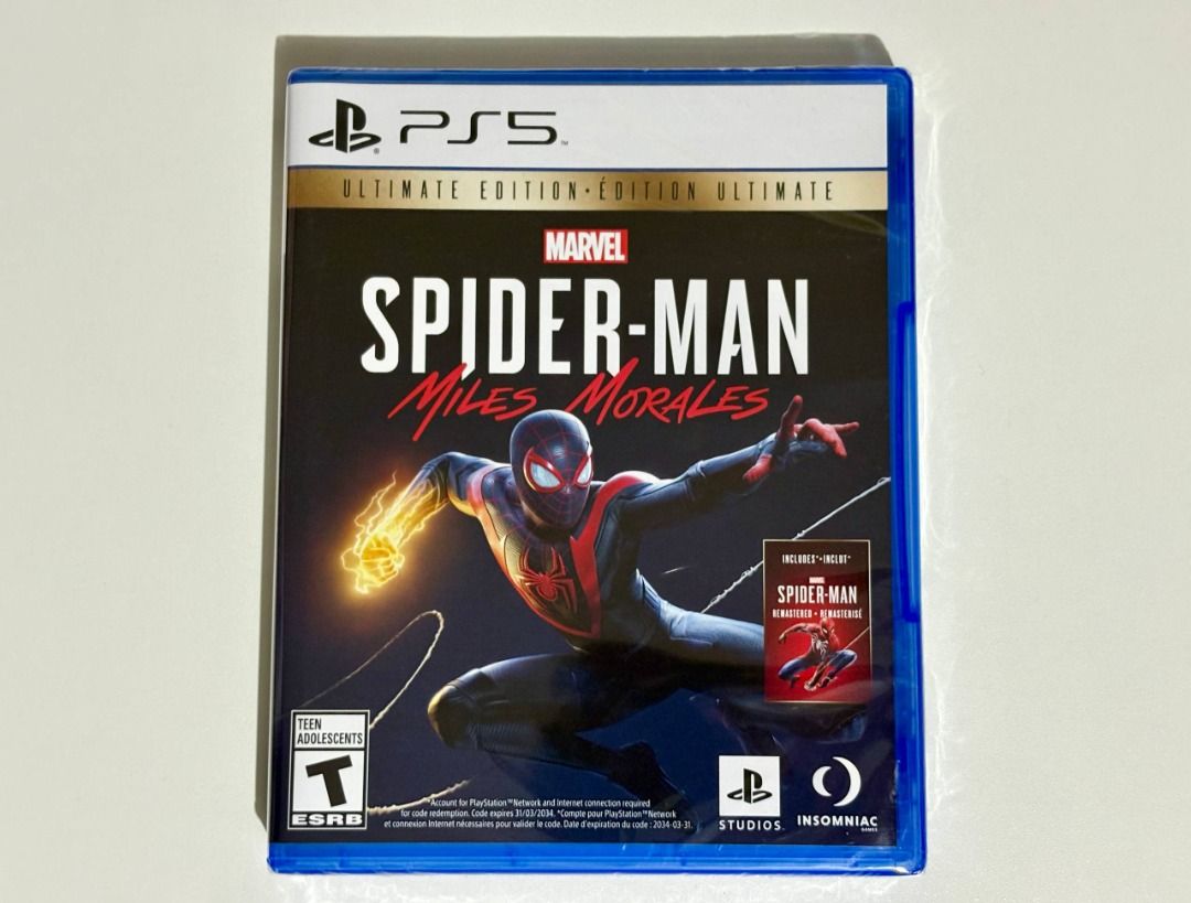 Spider-Man Miles Morales Ultimate Edition (Category: PlayStation) located in Quezon City. Submitted by jcmlico (Listing ID 1468854356, Image 1). Description: Spider-man Miles Morales Ultimate Edition Brand-new, factory sealed (Y-fold seal) Version: US / Region 1 Contains 2 games: 1) Disc: Spider-man Miles Morales 2) Digital code: Spider-man Game of the Year Edition (including DLCs) Can do meetup or delivery If you're uncomfortable with delivery, 