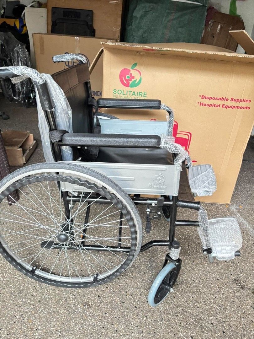 Standard Wheelchair foldable (Category: Medical Supplies & Tools) located in Quezon City. Submitted by gabi2026 (Listing ID 1468762031, Image 2). Description: Standard wheelchair foldable brandnew foldable high quality.