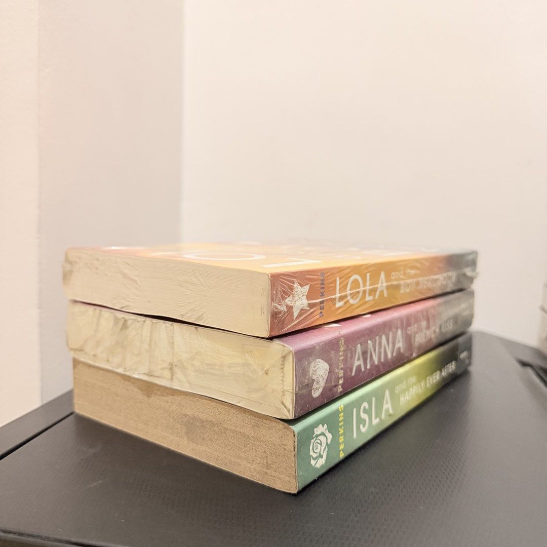 Stephanie Perkins Trilogy Book Set (Category: Storybooks) located in Quezon City. Submitted by wordsbymiss.r (Listing ID 1468874114, Image 3). Description: Decluttering❗️Price listed is a bundle price❗️ 📚Anna and the French Kiss 📚Lola and the Boy Next Door 📚Isla and the Happily Ever After Author: Stephanie Perkins Authentic, not reprint ❌ actual photos posted! the books are preloved from my own collection. please check photos first and expect 