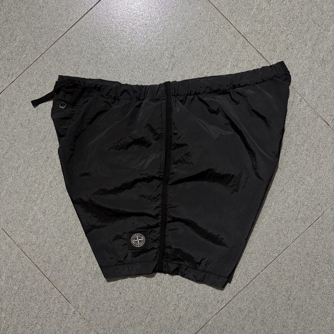 Stone Island Nylon Patch Swim Short (Category: Shorts) located in Talisay. Submitted by re_sell01 (Listing ID 1468749093, Image 2). Description: Stone Island Nylon Patch Swim Short Large Mens Waistline 38-40” Length 15” Issue: Garter, Pinholes, Handle Pocket Good Condition.