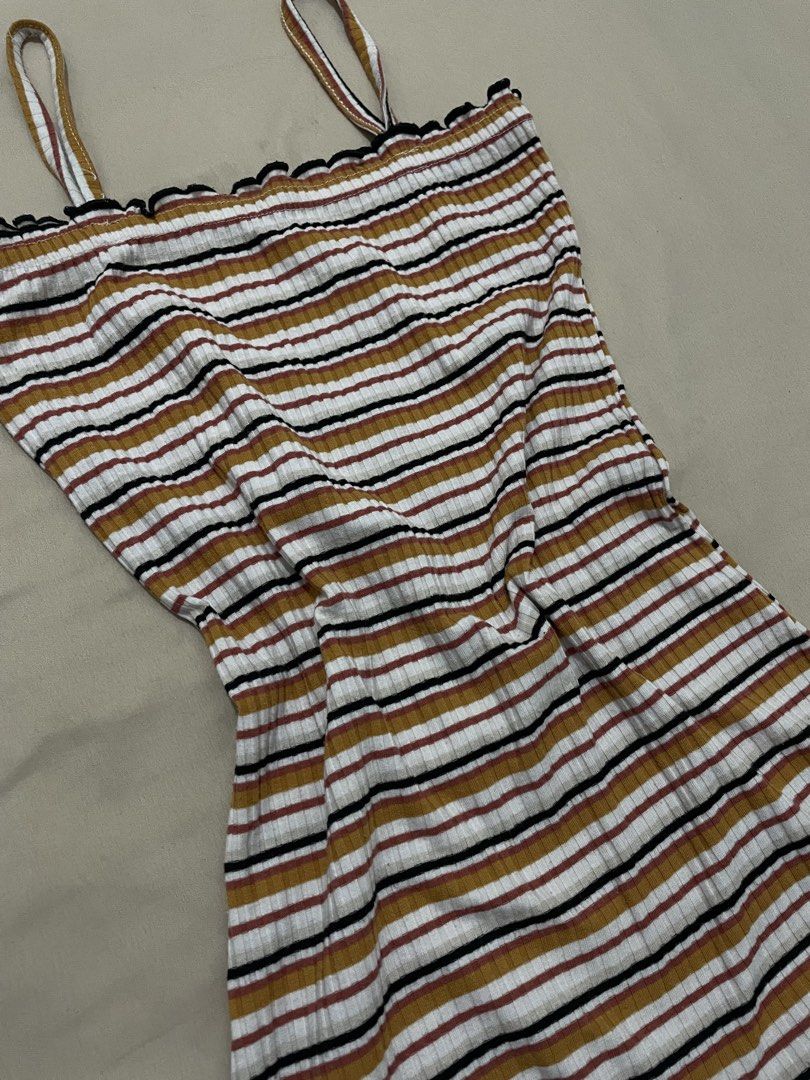 Striped Ribbed Bodycon Cami Dress Multi (Category: Dresses) located in Manila. Submitted by eyyarrios82239 (Listing ID 1468859869, Image 2). Description: Preloved Selling Price — P100.00 Size — Small to Medium Courier — Lalamove or Self Pick Up Only Location — Balingasa, Quezon City (Near Ayala Malls Cloverleaf/ A.Bonifacio) Mode of Payment — Gcash upon pick up.