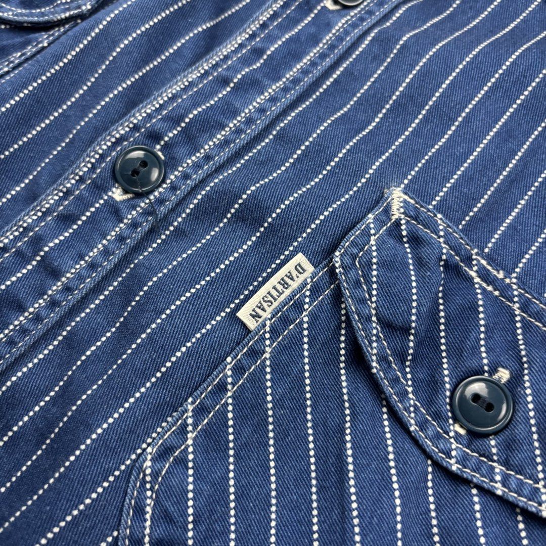Studio D’ Artisan Wabash Indigo Shirt (Category: Tshirts & Polo Shirts ) located in Makati City. Submitted by ragrepository (Listing ID 1468728870, Image 3). Description: Studio D’ Artisan Wabash Indigo Shirt Tagged as Medium Length- 26” Pit to pit- 20” Sleeves- 24” Shoulder-16” Condition-9/10 Flaw- Minimal signs of wear .