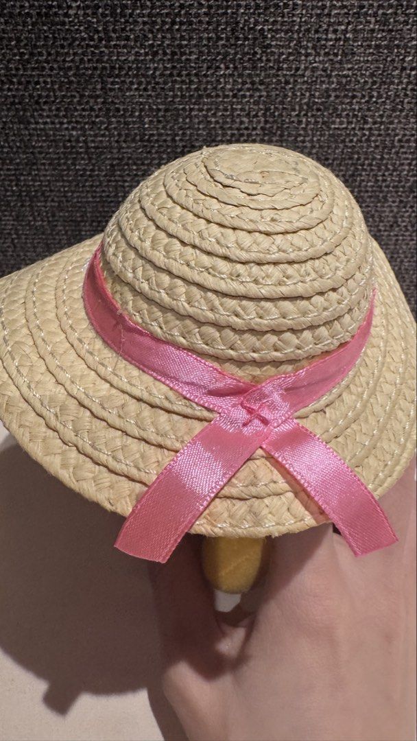 Studio Ghibli Chibi Maruko-chan Plush Doll Straw Hat (Category: Plushies & Soft Toys) located in Mandaluyong City. Submitted by maelovestoshop (Listing ID 1468879875, Image 2). Description: - Character: Studio Ghibli plush doll - Size: Approximately 20cm tall - Outfit & Accessories: Pink dress, straw hat with ribbon, yellow shoes, and attached cross-body bag - Condition: Clean fabric, no stains, no damage - Authenticity: Original Japanese tag att