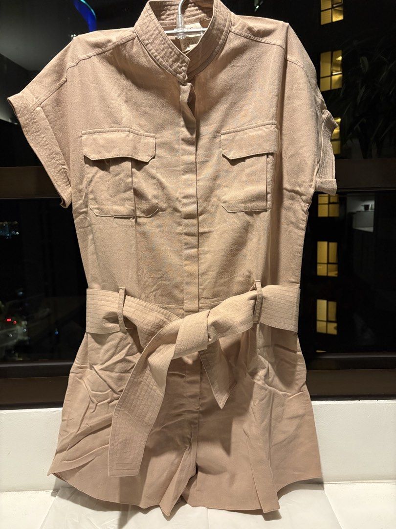 Studio Lourdes Linen Romper Jumpsuit (Category: Rompers) located in Taguig. Submitted by loise001_of_rewear (Listing ID 1468838997, Image 1). Description: Studio Lourdes short-sleeved powder pink linen belted romper. With pockets. Size S, fits US2-4. Very flattering and versatile. No returns or exchanges. Please feel free to ask questions before purchase. .