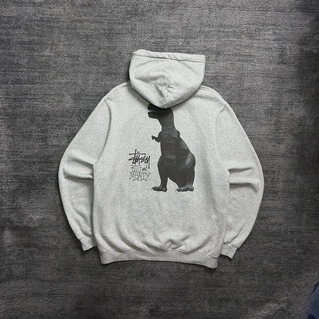 Stussy Big & Meat Hoodie (Category: Coats, Jackets and Outerwear) located in Angeles City. Submitted by doykthrift (Listing ID 1468856899, Image 1). Description: Stussy Big & Meat Hoodie Size: XL Measurement: W24” x L29” Issue (s): Minimal Stain Condition: 9.5/10.