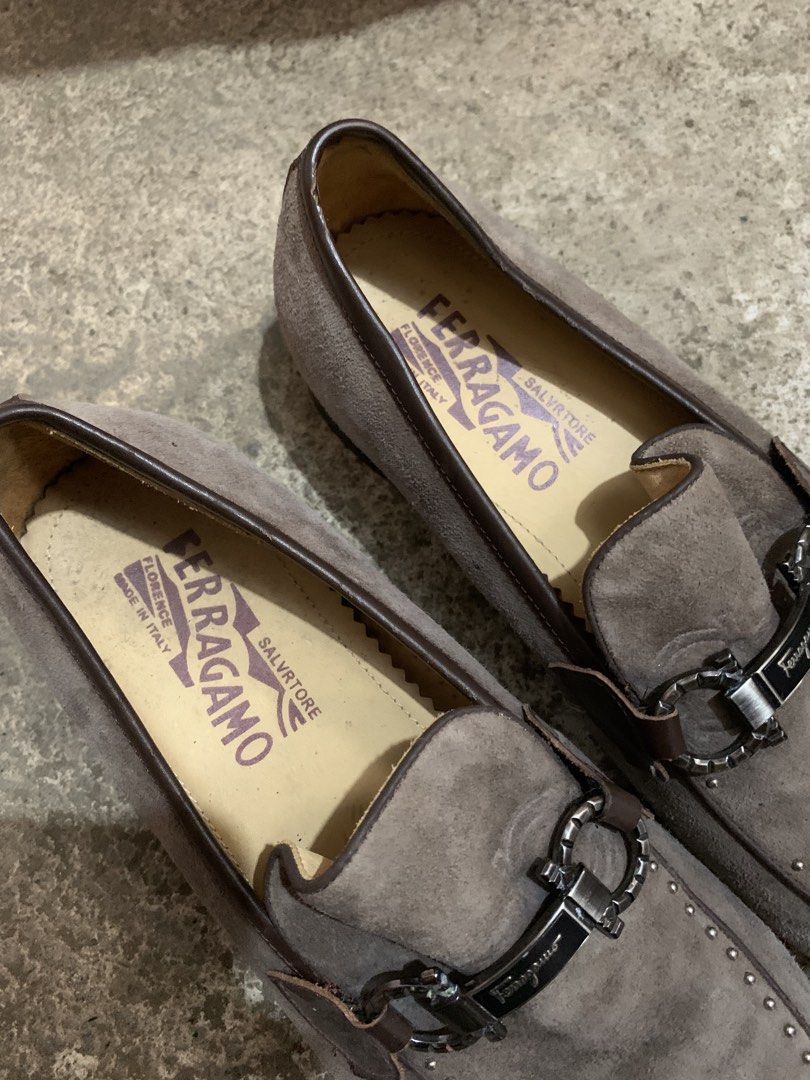 suade loafers (Category: Casual Shoes) located in Manila. Submitted by _blessmeo (Listing ID 1468763001, Image 3). Description: eu 38 on tag, but can fit to 40.5 good for casual issue, folded, missing studs, dirty suade, needs cleaning, small broke buckle part normal sign of usage! .