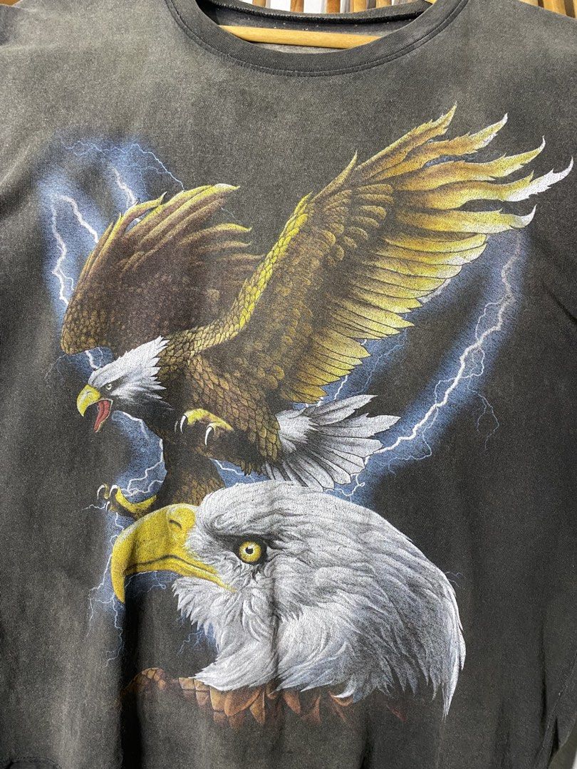 Sun faded American eagle Thunder Graphic (Category: Formal Shirts) located in Trece Martires City. Submitted by ridgeridethrift (Listing ID 1468764255, Image 2). Description: Width - 21 Length - 29 Sun faded & have multiple pin hole.