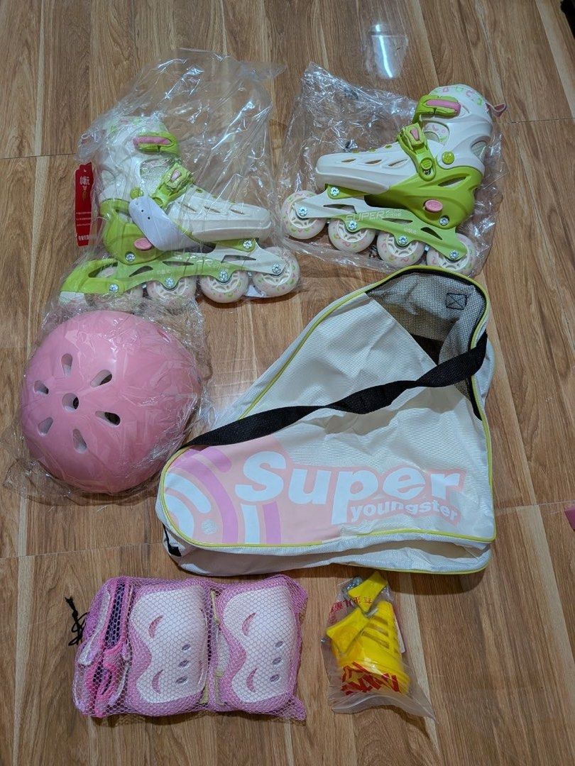 Super youngster complete rollerblades skates complete set (Category: Skates, Rollerblades & Scooters) located in Baguio. Submitted by suffering (Listing ID 1468826523, Image 2). Description: Brandnew Baguio location .