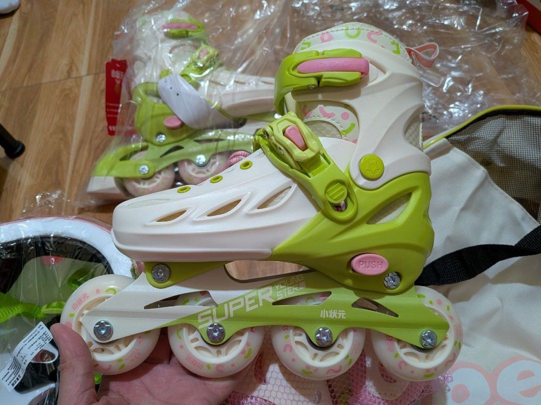 Super youngster complete rollerblades skates complete set (Category: Skates, Rollerblades & Scooters) located in Baguio. Submitted by suffering (Listing ID 1468826523, Image 1). Description: Brandnew Baguio location .