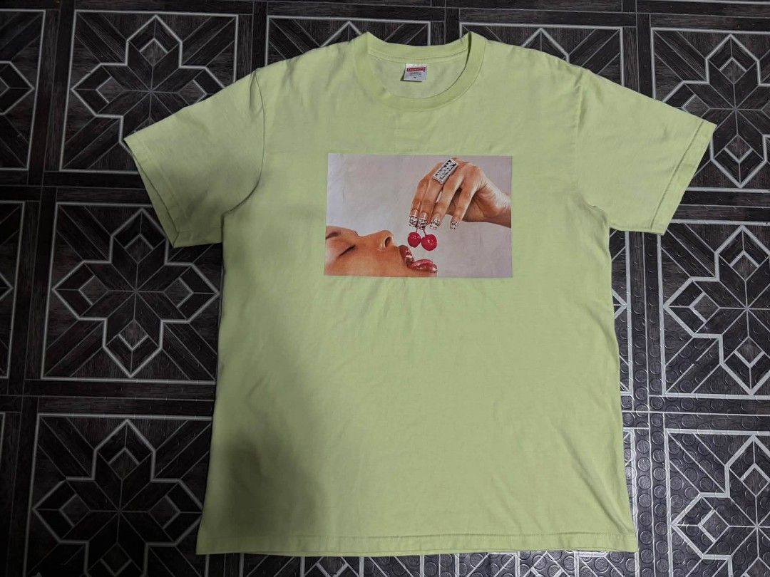 Supreme cherries tee 🍒 (Category: Activewear) located in Davao. Submitted by dukekervy (Listing ID 1468836689, Image 2). Description: .