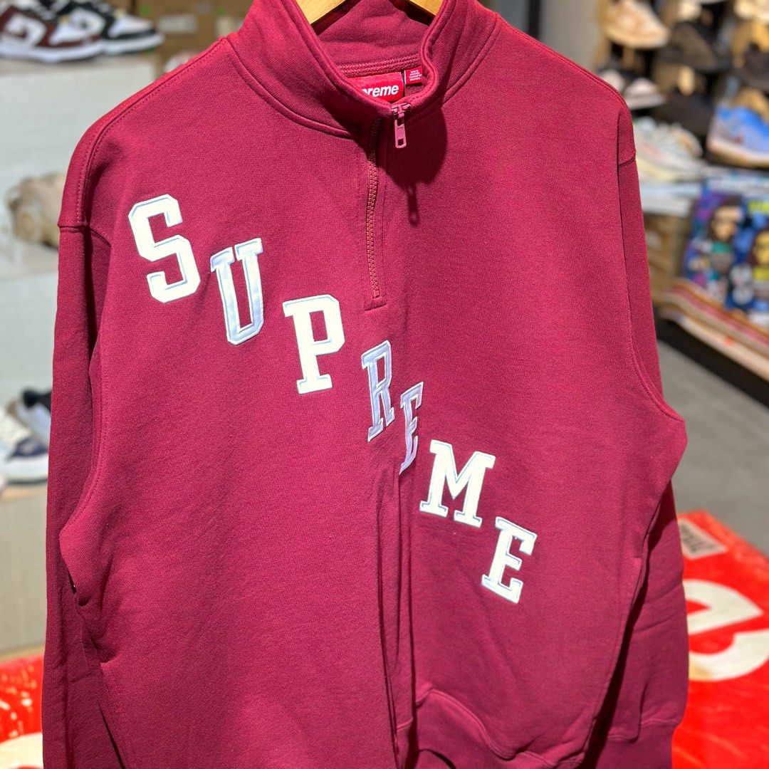 Supreme FW26 Slant Appliqué Half Zip Pullover (Category: Coats, Jackets and Outerwear) located in Quezon City. Submitted by inside_plug (Listing ID 1468730047, Image 2). Description: For Sale Supreme FW26 Slant Appliqué Half Zip Pullover Cardinal - Medium .